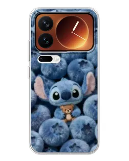Чехол для Xiaomi 17 Pro с картинкой «Стич и голубика»