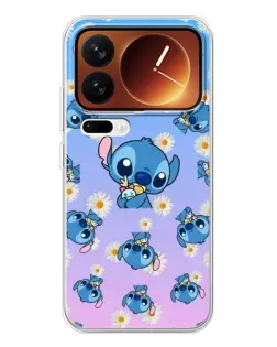 Чехол для Xiaomi 17 Pro с картинкой «Паттерн со Стичем»