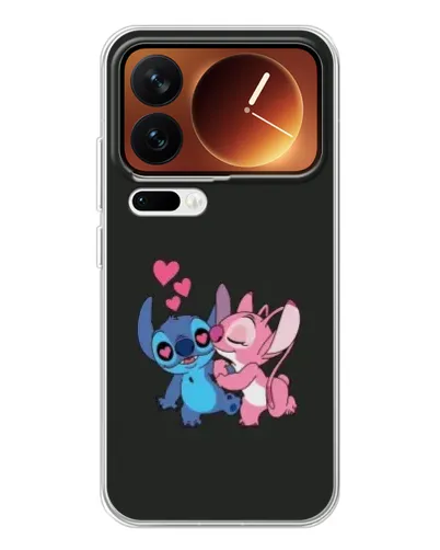 Чехол для Xiaomi 17 Pro с картинкой «Анжел целует Стича»