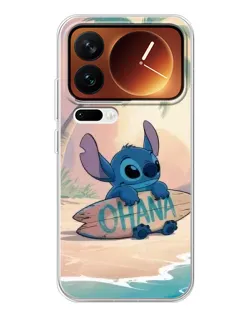 Чехол для Xiaomi 17 Pro с картинкой «Стич на серфе»