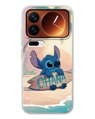 Чехол для Xiaomi 17 Pro с картинкой «Стич на серфе»