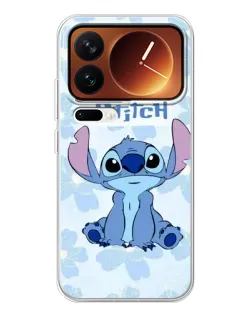 Чехол для Xiaomi 17 Pro с картинкой «Stitch среди цветов»