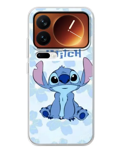 Чехол для Xiaomi 17 Pro с картинкой «Stitch среди цветов»