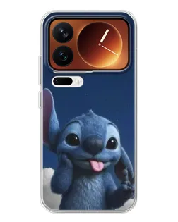 Чехол для Xiaomi 17 Pro с картинкой «Стич в облаках»