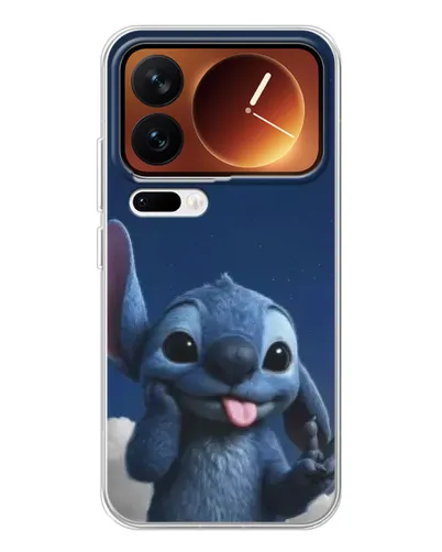 Чехол для Xiaomi 17 Pro с картинкой «Стич в облаках»
