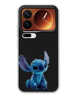 Чехол для Xiaomi 17 Pro с картинкой «Стич на черном»