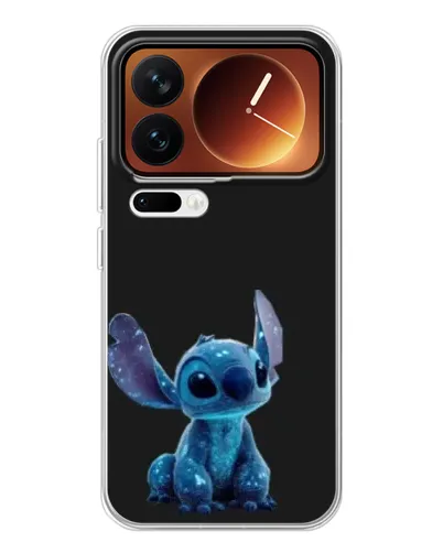 Чехол для Xiaomi 17 Pro с картинкой «Стич на черном»