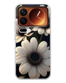 Чохол для Xiaomi 17 Pro з картинкою «Білі маргаритки макро»