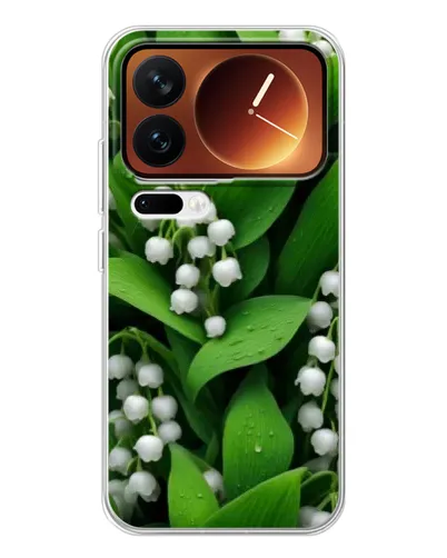 Чохол для Xiaomi 17 Pro з картинкою «Конвалії в зелені»