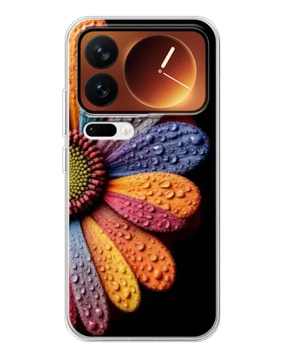 Чохол для Xiaomi 17 Pro з картинкою «Райдужна квітка»