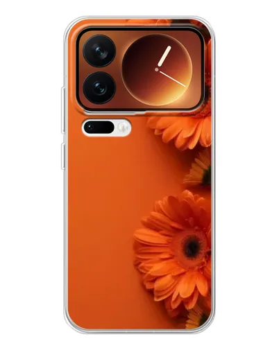Чохол для Xiaomi 17 Pro з картинкою «Помаранчеві гербери»