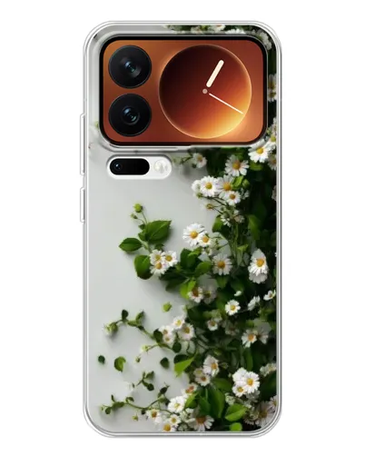 Чохол для Xiaomi 17 Pro з картинкою «Гілка дрібних білих квітів»