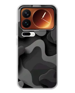 Чехол для Xiaomi 17 Pro с картинкой «Темный абстрактный камуфляж»