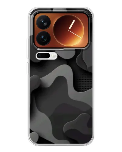 Чехол для Xiaomi 17 Pro с картинкой «Темный абстрактный камуфляж» Чехол для Xiaomi 17 Pro с картинкой «Темный абстрактный камуфляж»