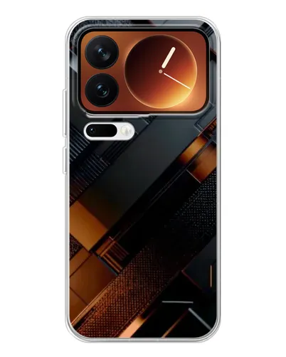 Чехол для Xiaomi 17 Pro с картинкой «Черные геометрические блоки» Чехол для Xiaomi 17 Pro с картинкой «Черные геометрические блоки»