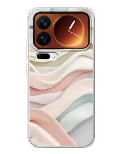Чехол для Xiaomi 17 Pro с картинкой «Пастельные нежные волны»