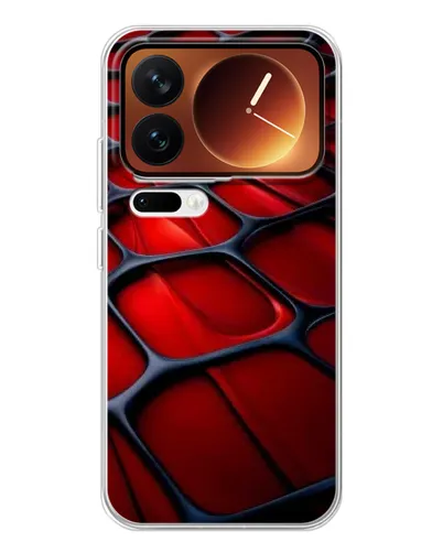 Чехол для Xiaomi 17 Pro с картинкой «Красная глянцевая сетка» Чехол для Xiaomi 17 Pro с картинкой «Красная глянцевая сетка»