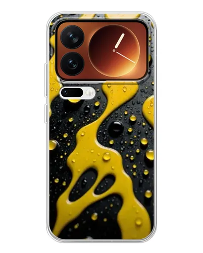 Чехол для Xiaomi 17 Pro с картинкой «Жидкое желтое золото» Чехол для Xiaomi 17 Pro с картинкой «Жидкое желтое золото»