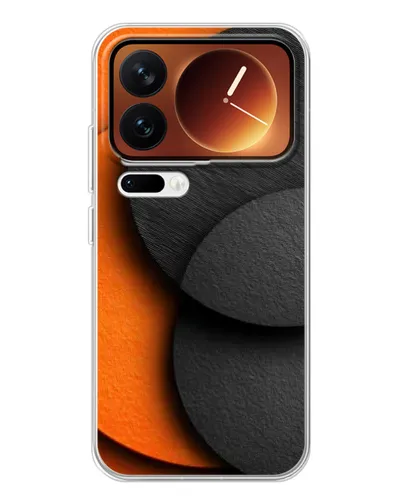Чехол для Xiaomi 17 Pro с картинкой «Геометрия оранжевых кругов» Чехол для Xiaomi 17 Pro с картинкой «Геометрия оранжевых кругов»