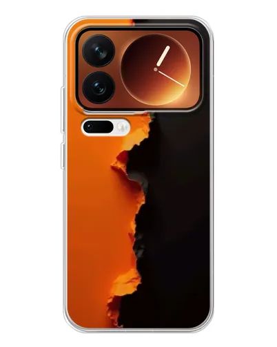 Чехол для Xiaomi 17 Pro с картинкой «Оранжевый разлом» Чехол для Xiaomi 17 Pro с картинкой «Оранжевый разлом»