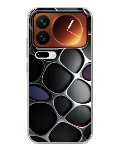 Чехол для Xiaomi 17 Pro с картинкой «Объемная темная решетка» Чехол для Xiaomi 17 Pro с картинкой «Объемная темная решетка»