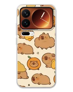 Чехол для Xiaomi 17 Pro с картинкой «Капибары с апельсинами» Чехол для Xiaomi 17 Pro с картинкой «Капибары с апельсинами»