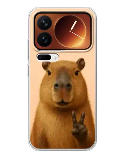 Чехол для Xiaomi 17 Pro с картинкой «Капибара виктория»
