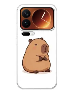 Чехол для Xiaomi 17 Pro с картинкой «Толстенькая капибара»