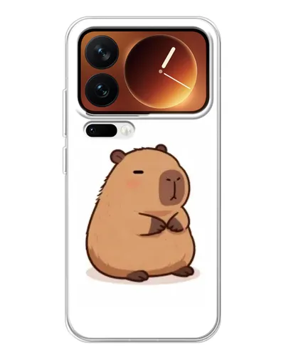 Чехол для Xiaomi 17 Pro с картинкой «Толстенькая капибара»