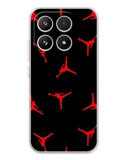 Чехол для Xiaomi 17 с картинкой «Jordan Red Pattern»