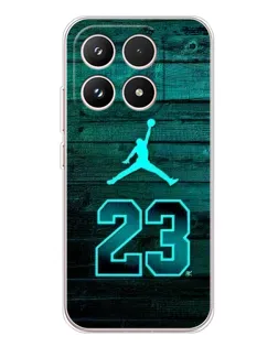 Чехол для Xiaomi 17 с картинкой «Jordan Cyan 23»