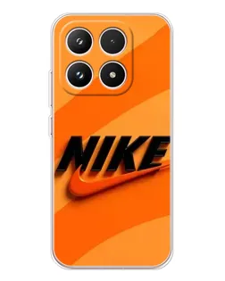 Чехол для Xiaomi 17 с картинкой «Оранжевый драйв Nike»