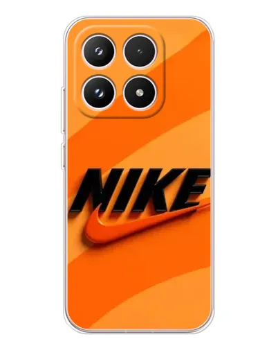 Чехол для Xiaomi 17 с картинкой «Оранжевый драйв Nike»