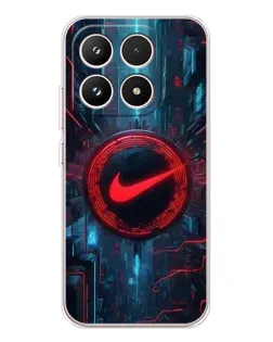 Чехол для Xiaomi 17 с картинкой «Техногенный стиль Nike»