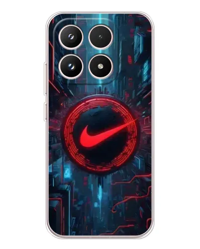 Чехол для Xiaomi 17 с картинкой «Техногенный стиль Nike»