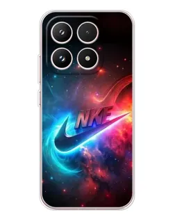 Чехол для Xiaomi 17 с картинкой «Огненный логотип Nike»