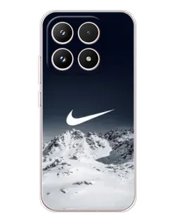 Чехол для Xiaomi 17 с картинкой «Nike — зимние горы»