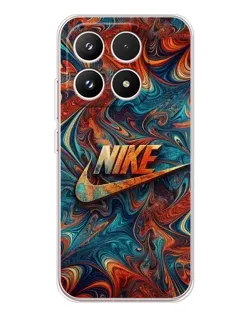 Чехол для Xiaomi 17 с картинкой «Nike в абстракции»