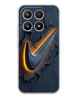 Чехол для Xiaomi 17 с картинкой «Объемный логотип Найк»