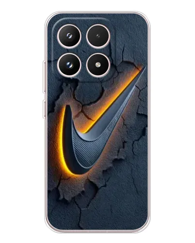 Чехол для Xiaomi 17 с картинкой «Объемный логотип Найк»