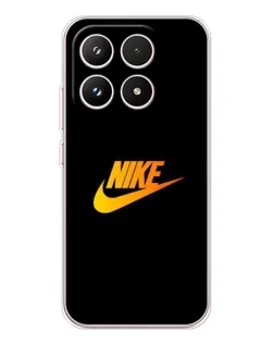 Чехол для Xiaomi 17 с картинкой «Золотой логотип Nike»