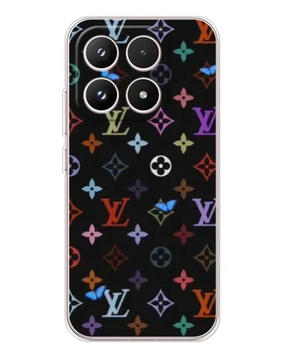 Чехол для Xiaomi 17 с картинкой «Цветная монограмма LV» Чехол для Xiaomi 17 с картинкой «Цветная монограмма LV»
