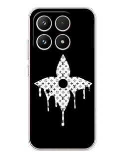 Чехол для Xiaomi 17 с картинкой «Цветочная монограмма»