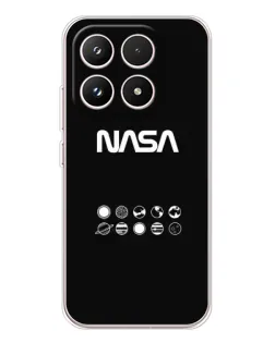 Чехол для Xiaomi 17 с картинкой «NASA — технический принт»