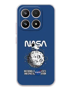 Чехол для Xiaomi 17 с картинкой «NASA — лунная миссия»