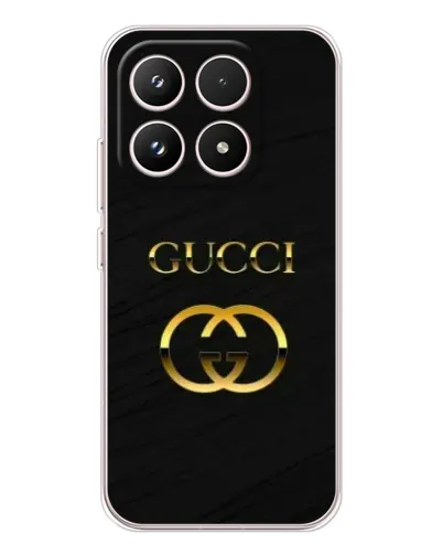 Чехол для Xiaomi 17 с картинкой «Золотой логотип Gucci»