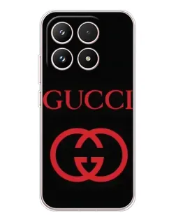 Чехол для Xiaomi 17 с картинкой «Gucci — красный логотип»