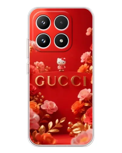 Чехол для Xiaomi 17 с картинкой «Gucci — золотой сад»