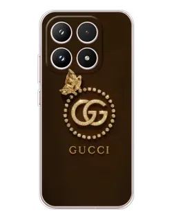 Чехол для Xiaomi 17 с картинкой «Gucci — золотая бабочка»
