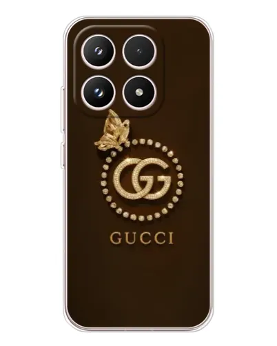 Чехол для Xiaomi 17 с картинкой «Gucci — золотая бабочка»